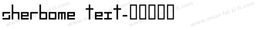 sherbome text字体转换